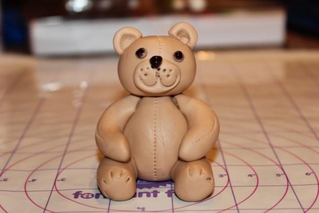 Completed Fondant Teady Bear